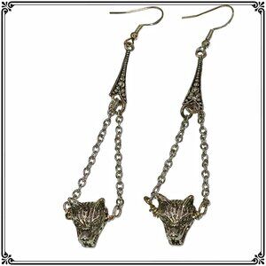 Wolf Charm Handcrafted Earrings